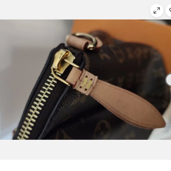 Louis Vuitton Rivoli NV PM Monogram Purse Bag With Tan Accents Authentic - Picture 7 of 16